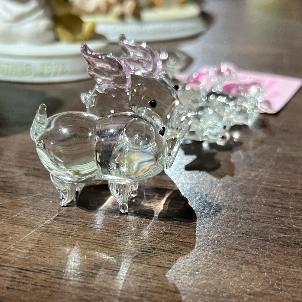 GLASS PIG DECOR - Picture 6 of 9